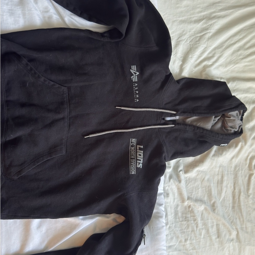 Alpha Industries Detroit Lions Black Men's Hoodie